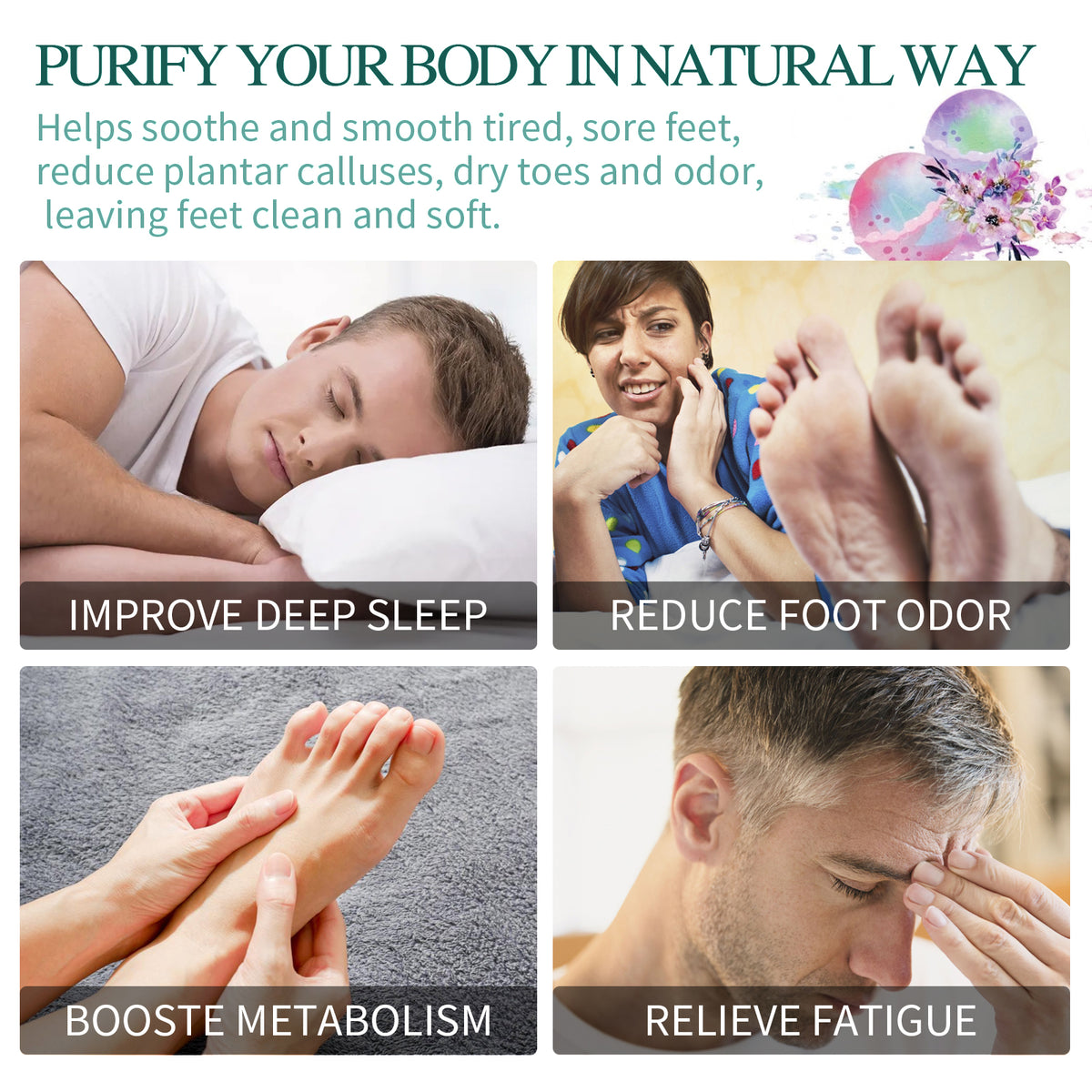 Sea Salt Foot Soak Bombs, view 4