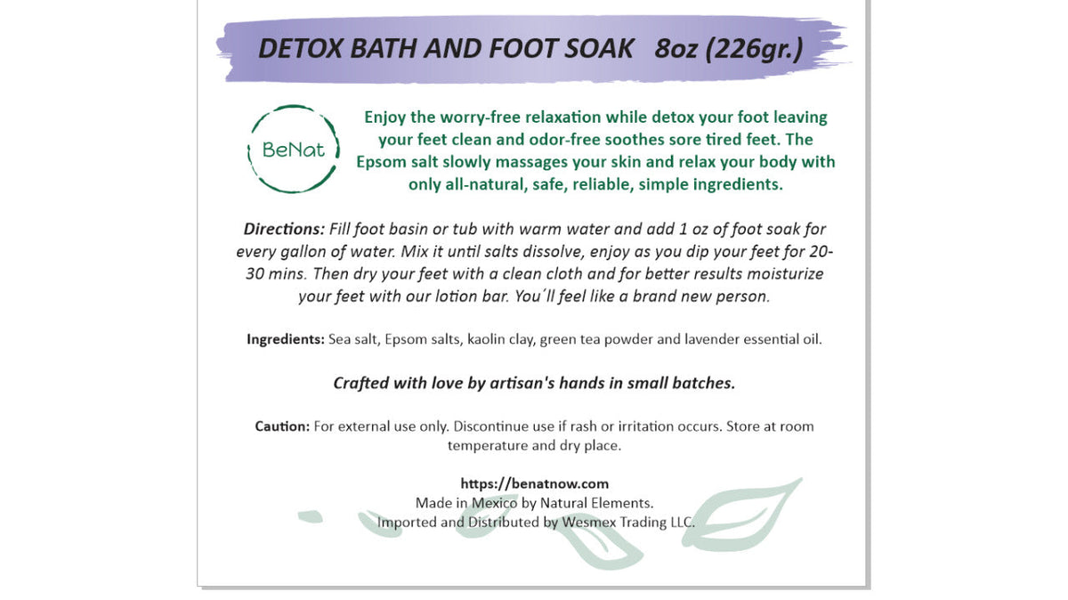 Bath & Foot Soak Salts, 4 oz - Gift for Her