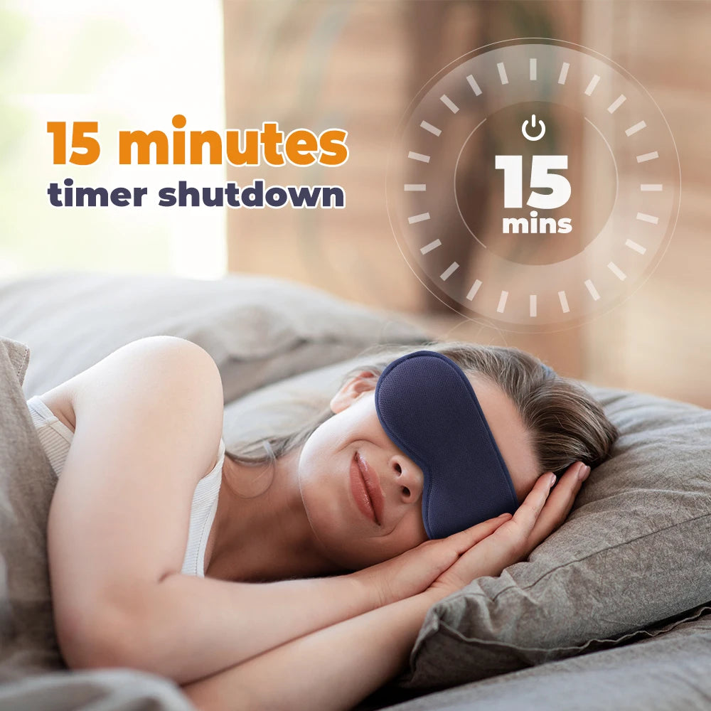 Heated Vibrating Eye Mask for Relaxation - Linden & Lather