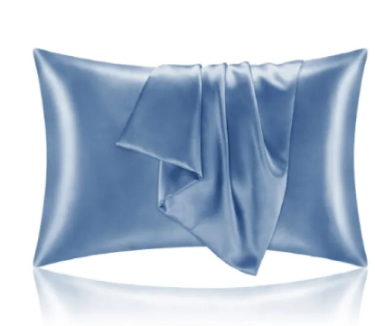Silk-Feel Satin Pillowcase, Solid Color