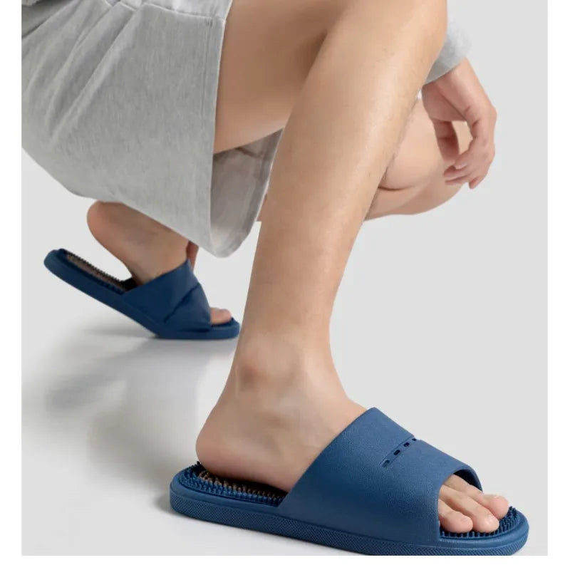 Textured Bath Slippers, view 2