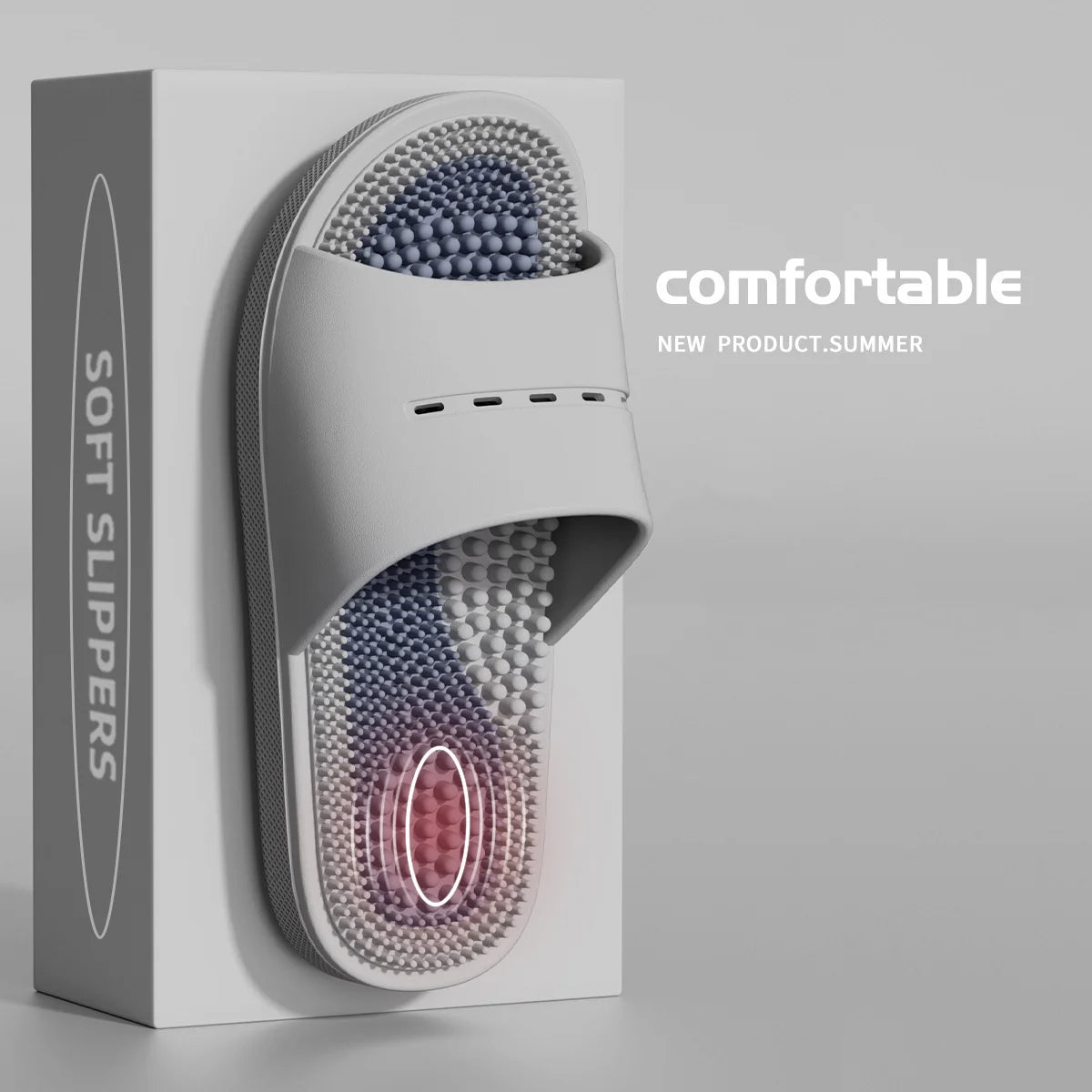 Textured Bath Slippers, view 10