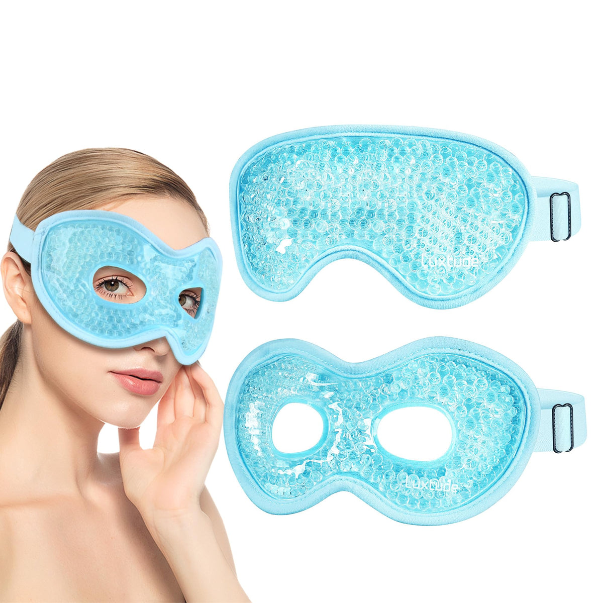 Cooling Gel Eye Mask, 2-Pack, view 3