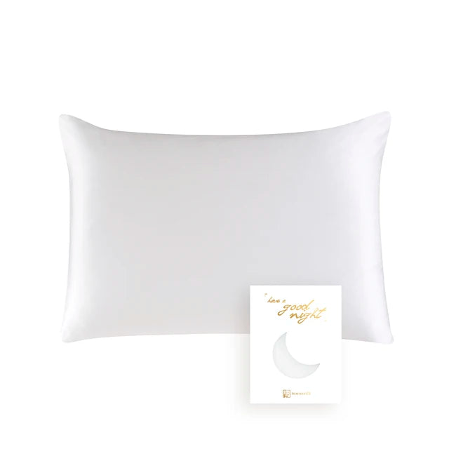 Silk-Feel Satin Pillowcase, Solid Color