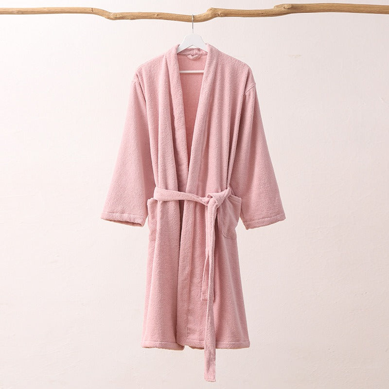 Cotton Shawl-Collar Bathrobe - Linden & Lather