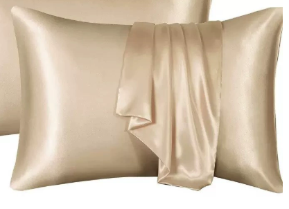 Silk-Feel Satin Pillowcase, Solid Color