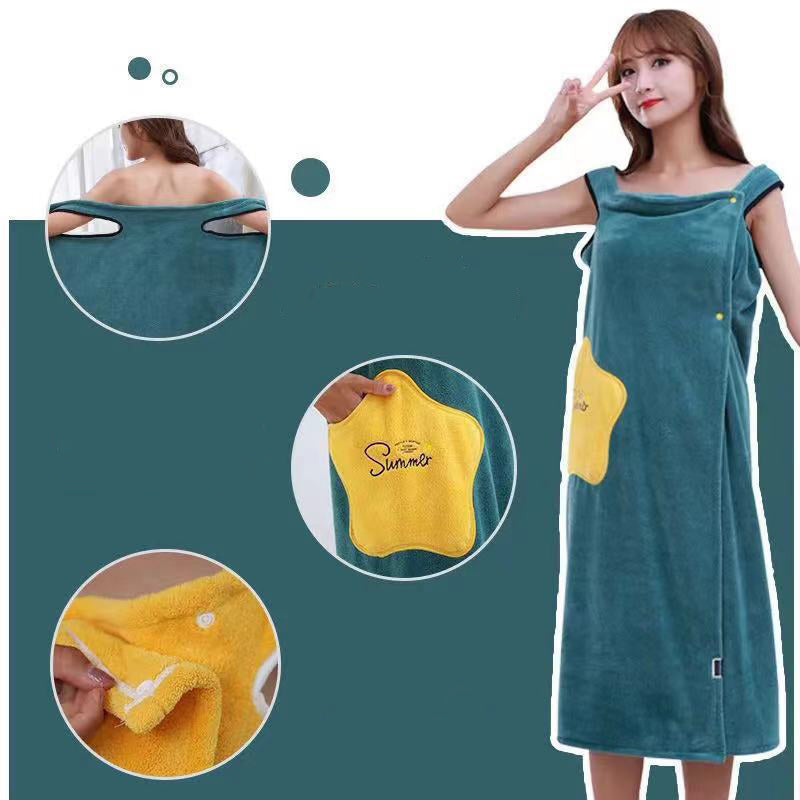 Plush Coral Fleece Spa Wrap, view 2