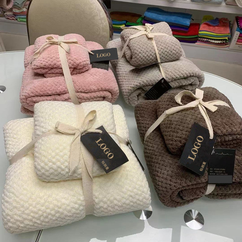 Coral Fleece Towel Gift Set – Linden & Lather