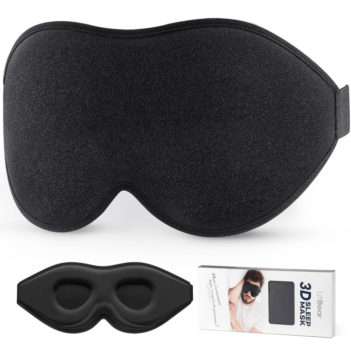 Contoured 3D Sleep Mask, view 2