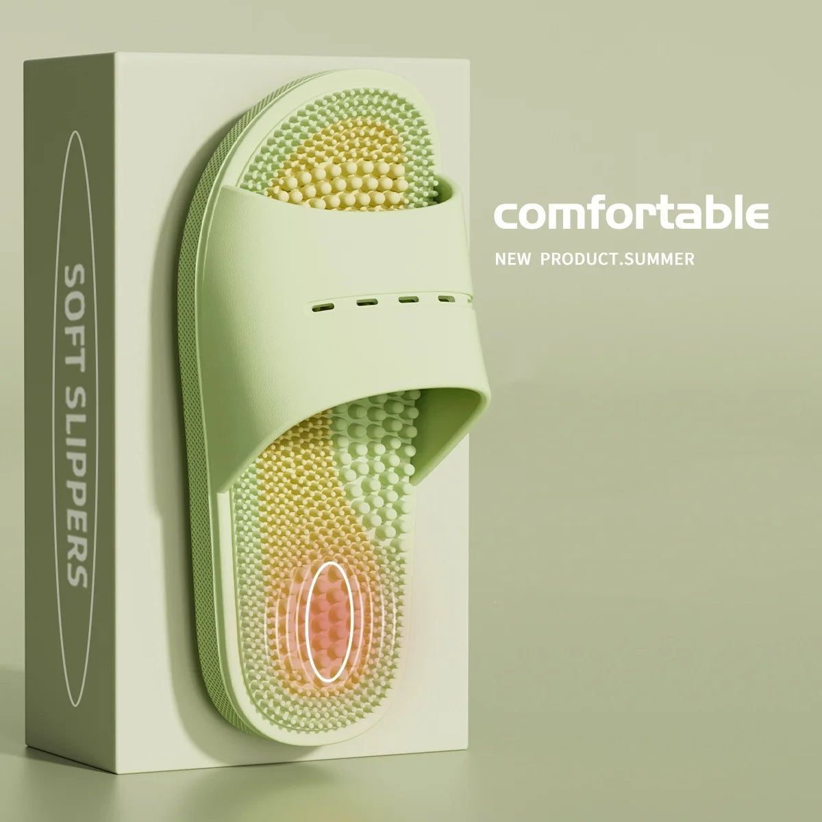 Textured Bath Slippers, view 9