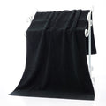 Black Cotton Terry Towel, view 6