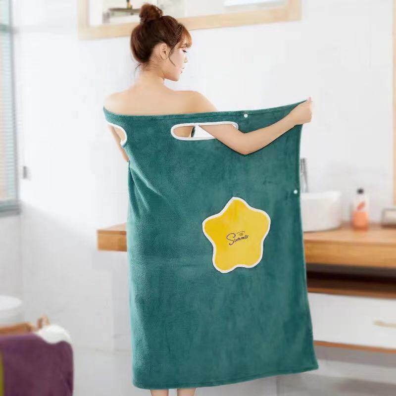 Plush Coral Fleece Spa Wrap, view 3