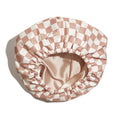 Satin-Lined Checkered Bath Cap, view 6