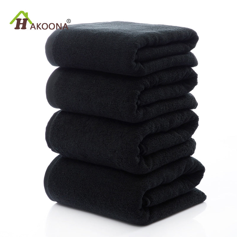 Black Cotton Terry Towel – Linden & Lather