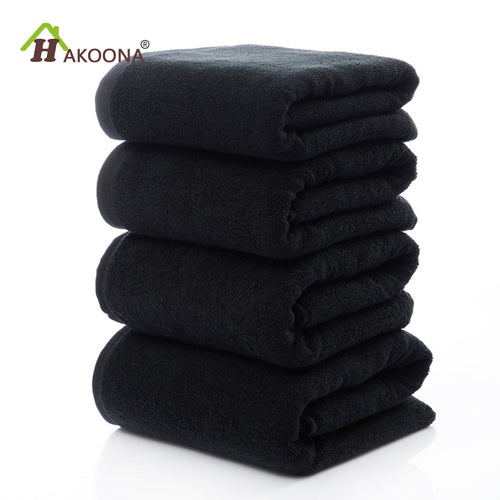 Black Cotton Terry Towel – Linden & Lather