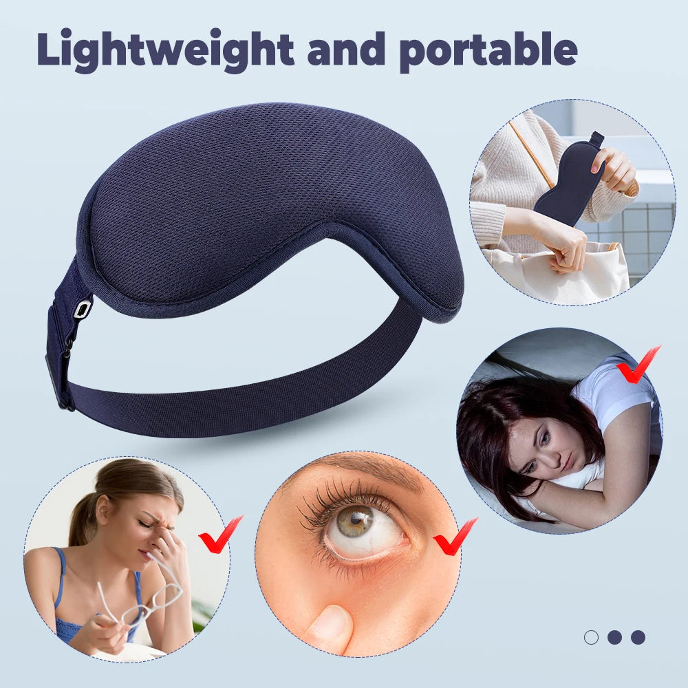 Heated Vibrating Eye Mask for Relaxation - Linden & Lather