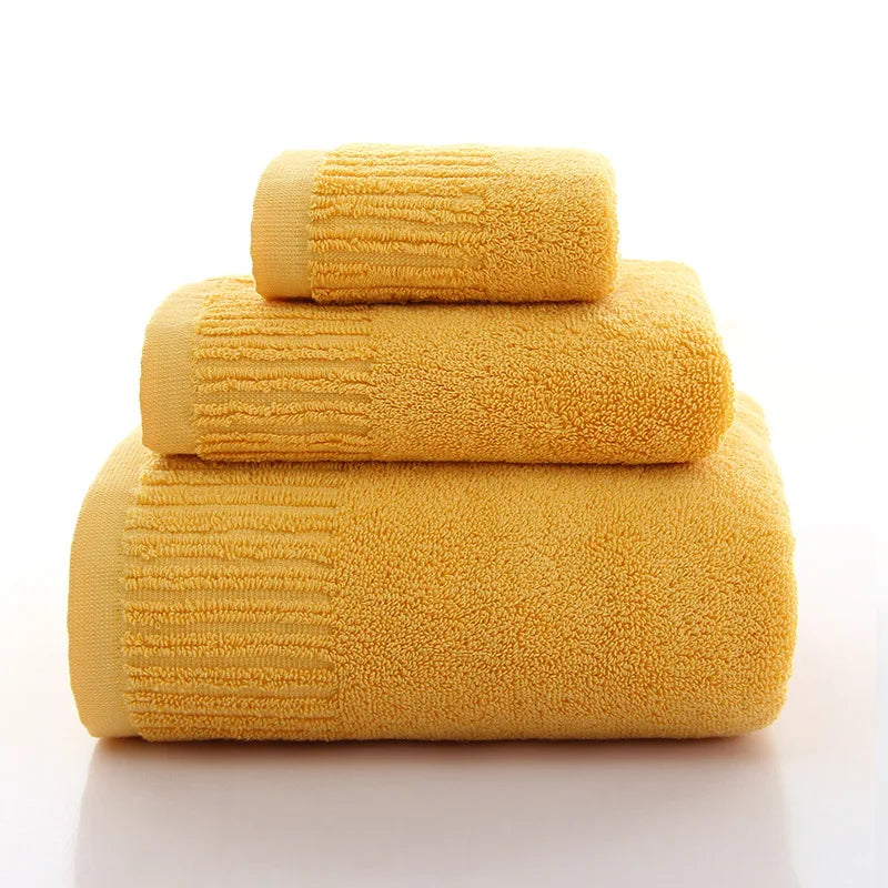Cotton Bath Towel Set with Washcloth, view 13