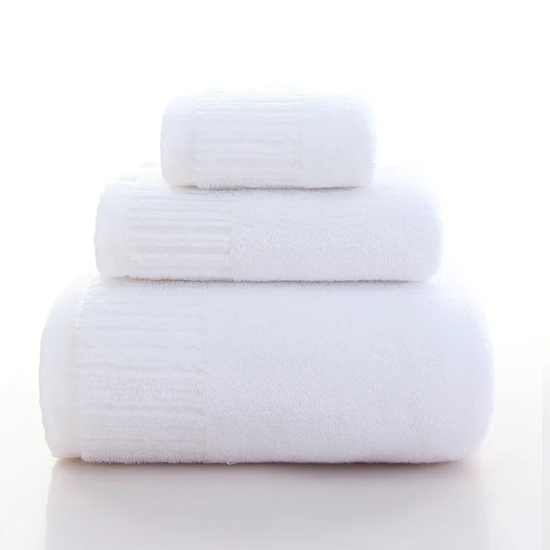 Cotton Bath Towel Set with Washcloth, view 6