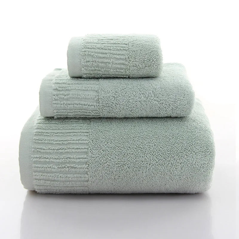 Cotton Bath Towel Set with Washcloth, view 10