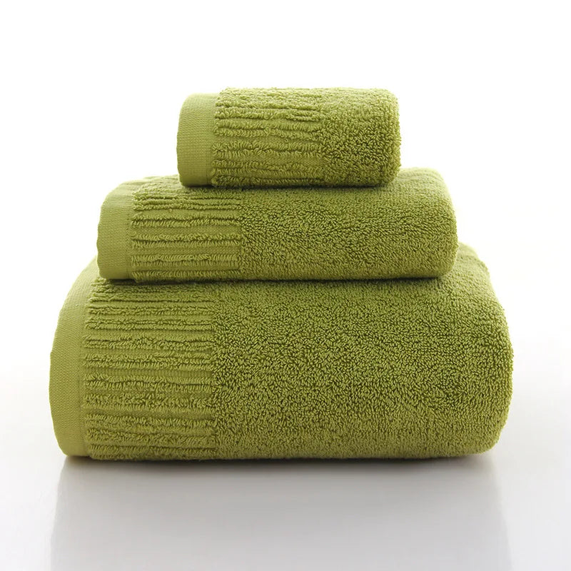 Cotton Bath Towel Set with Washcloth, view 11