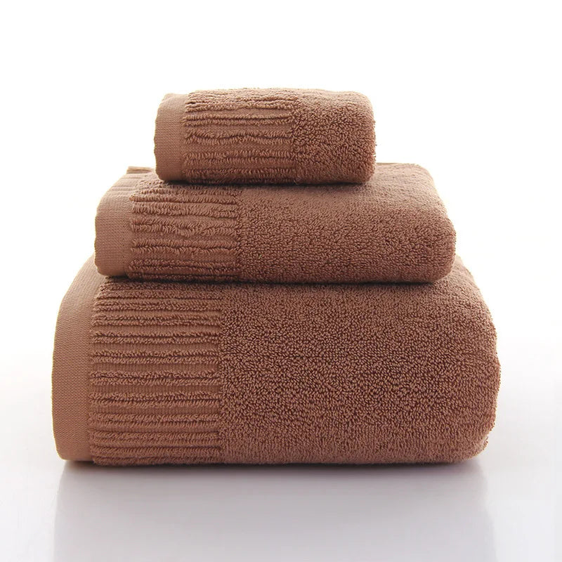 Cotton Bath Towel Set with Washcloth, view 9