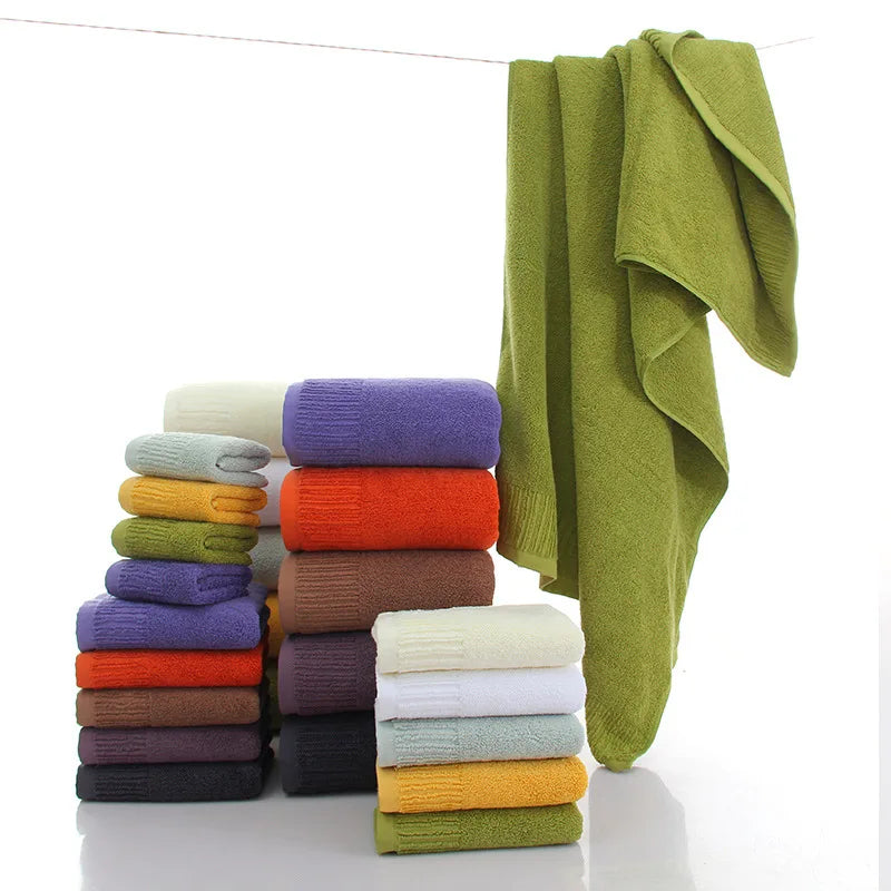 Cotton Bath Towel Set with Washcloth, view 4
