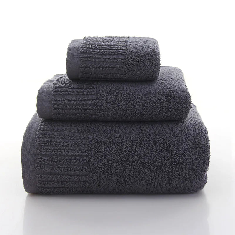 Cotton Bath Towel Set with Washcloth, view 12