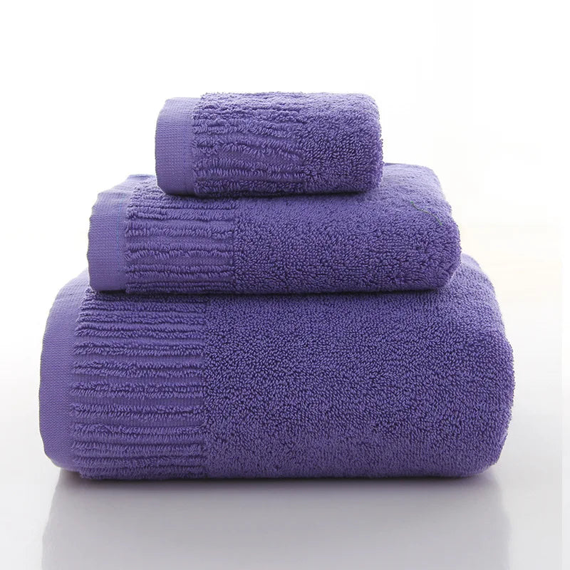 Cotton Bath Towel Set with Washcloth, view 7