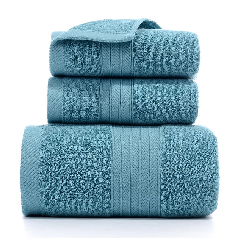 Cotton Towel Gift Set, 3 Pieces – Linden & Lather