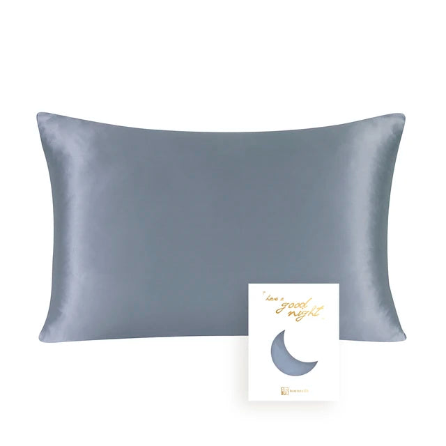 Silk-Feel Satin Pillowcase, Solid Color