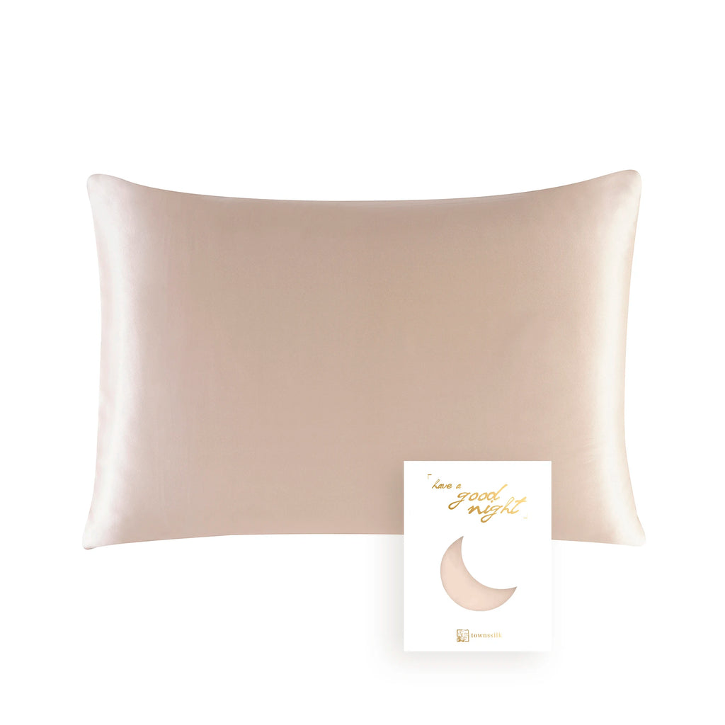Silk-Feel Satin Pillowcase, Solid Color